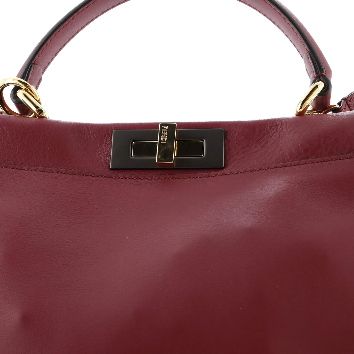 Peekaboo Bag Rigid Leather Regular - Deep Luxury