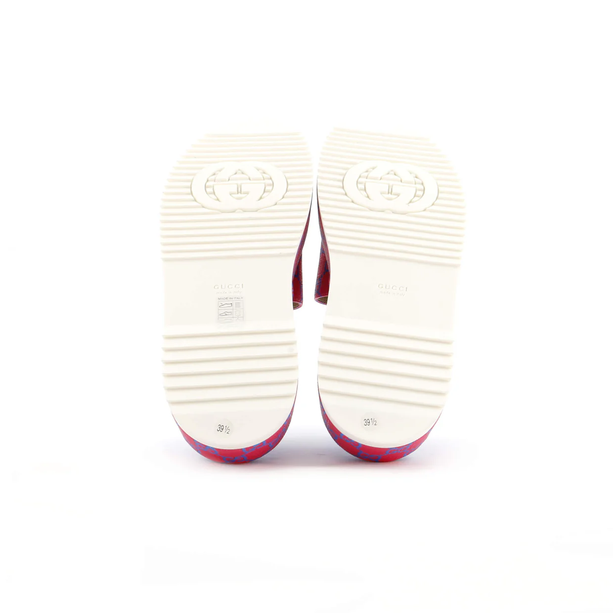 Women's Angelina Platform Slide Sandals GG Coated Canvas - Deep Luxury