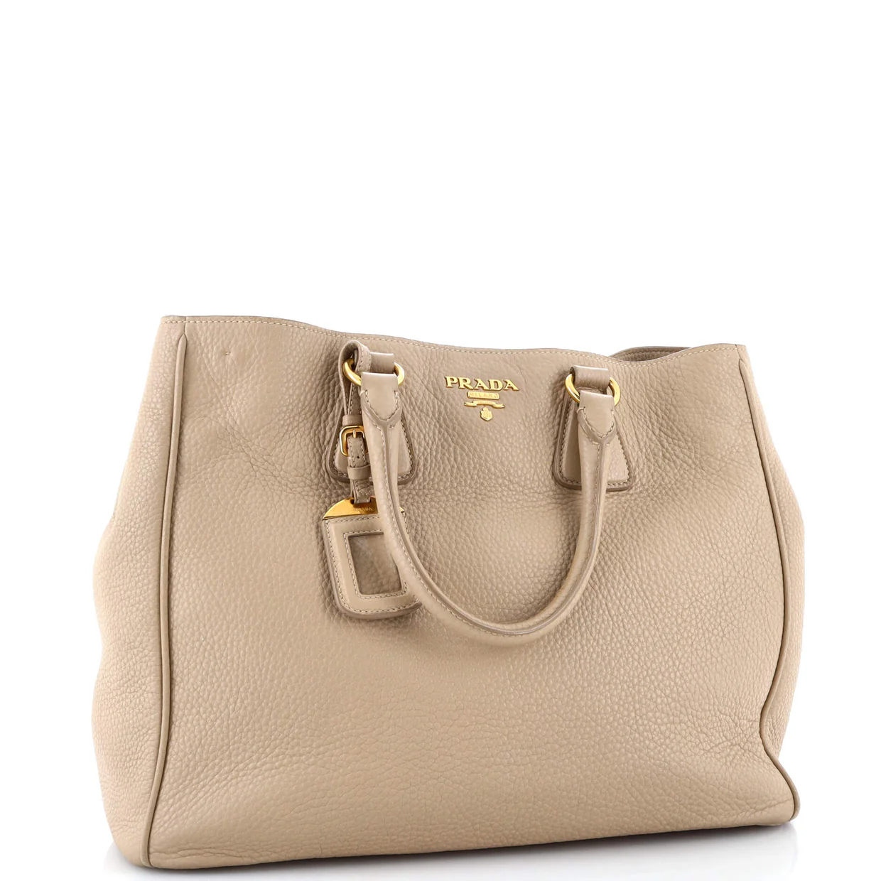 Convertible Open Shopping Tote Vitello Daino Medium - Deep Luxury