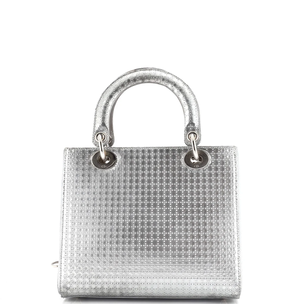 Lady Dior Bag Micro Cannage Metallic Calfskin Medium - Deep Luxury