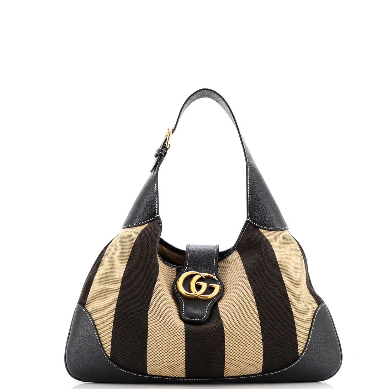 Aphrodite Shoulder Bag Canvas and Leather Medium - Deep Luxury