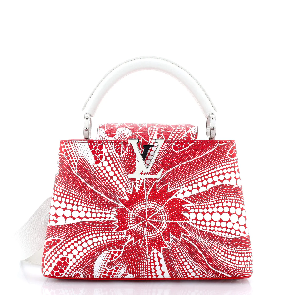 Capucines Bag Yayoi Kusama Flower Infinity Dots Taurillon Leather BB - Deep Luxury