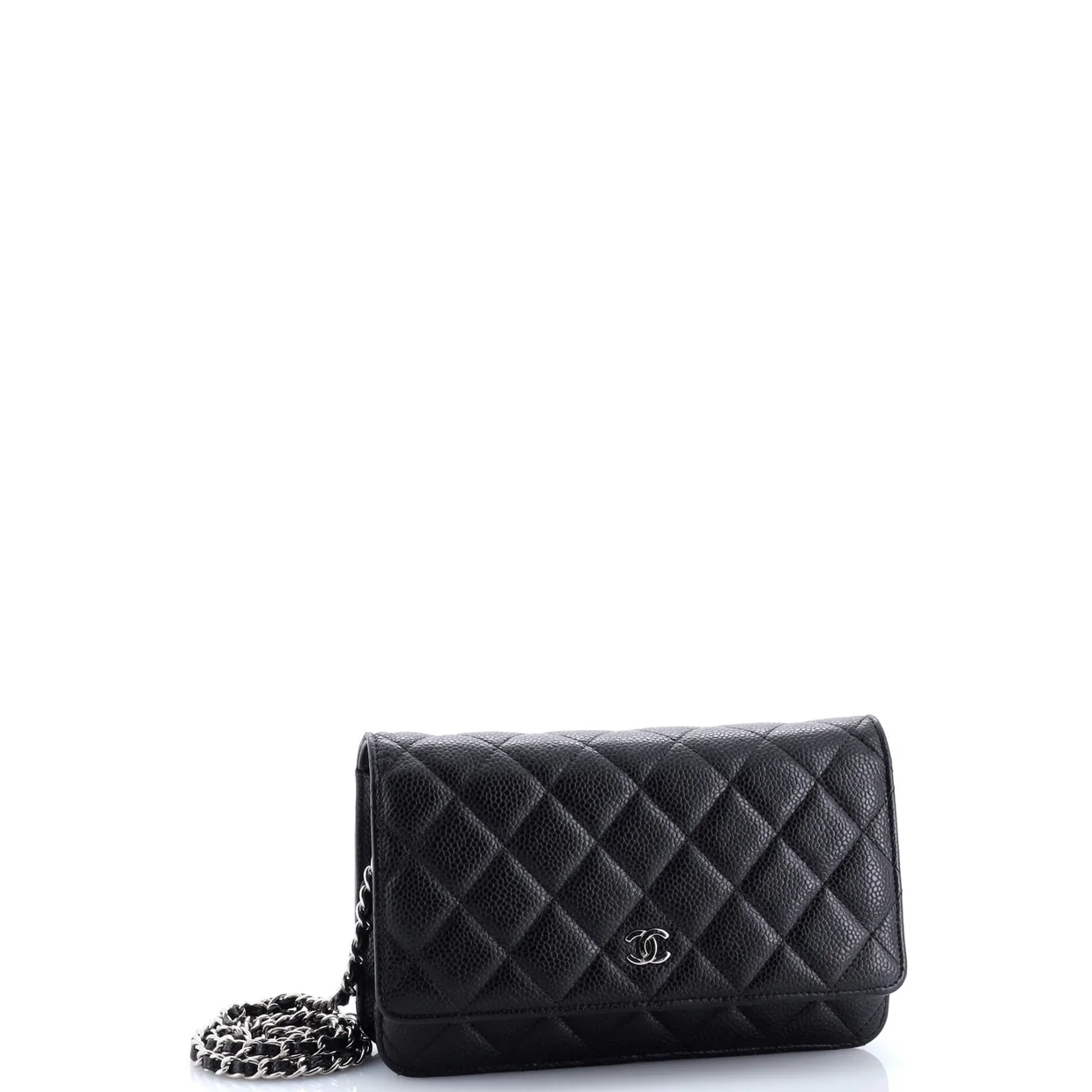 Wallet on Chain Quilted Caviar - Deep Luxury