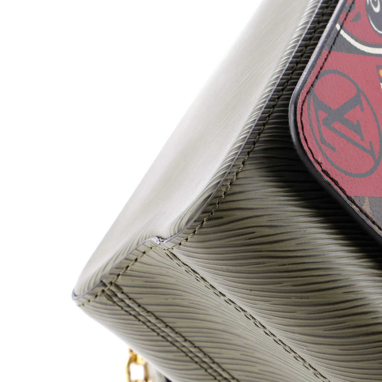 Twist Handbag Limited Edition Kabuki Stickers Monogram Canvas and Epi Leather MM - Deep Luxury