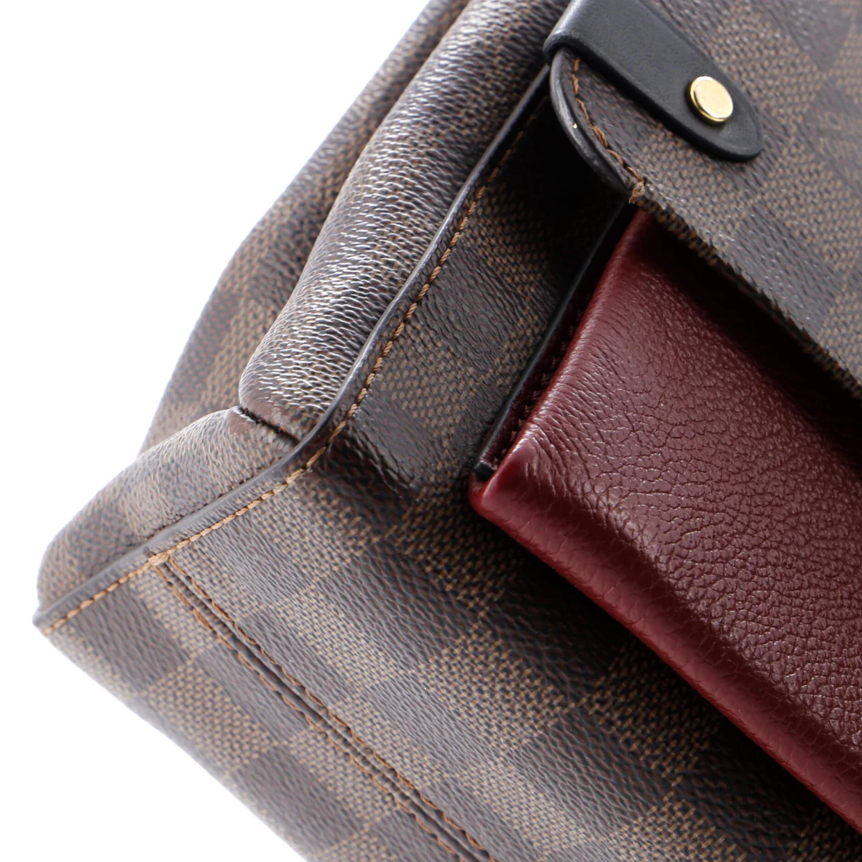 Vavin Handbag Damier with Leather PM - Deep Luxury