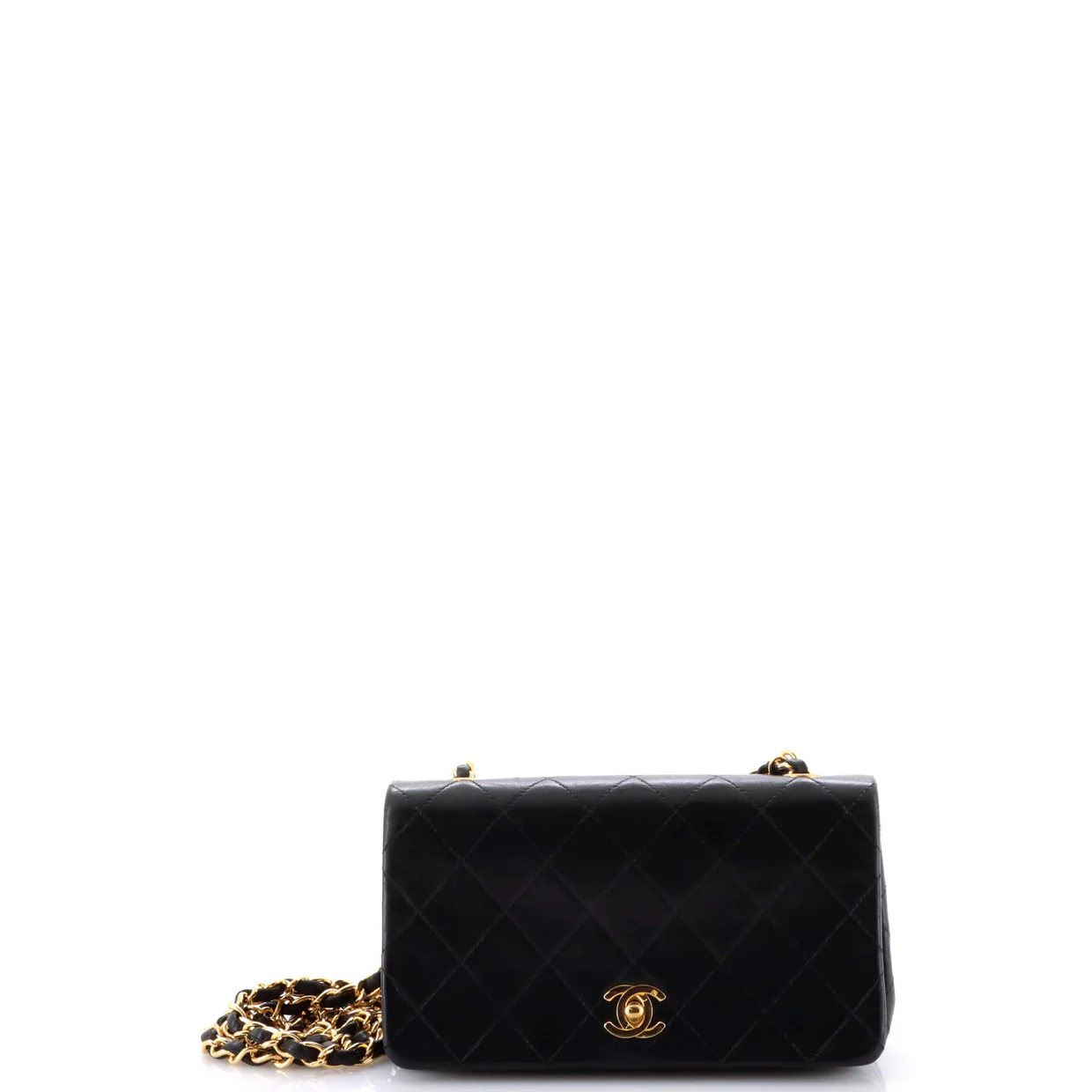 Vintage Full Flap Bag Quilted Lambskin Mini - Deep Luxury
