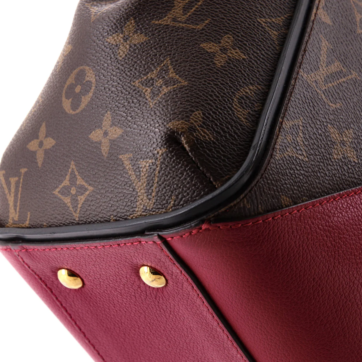 Kimono Handbag Monogram Canvas and Leather MM - Deep Luxury