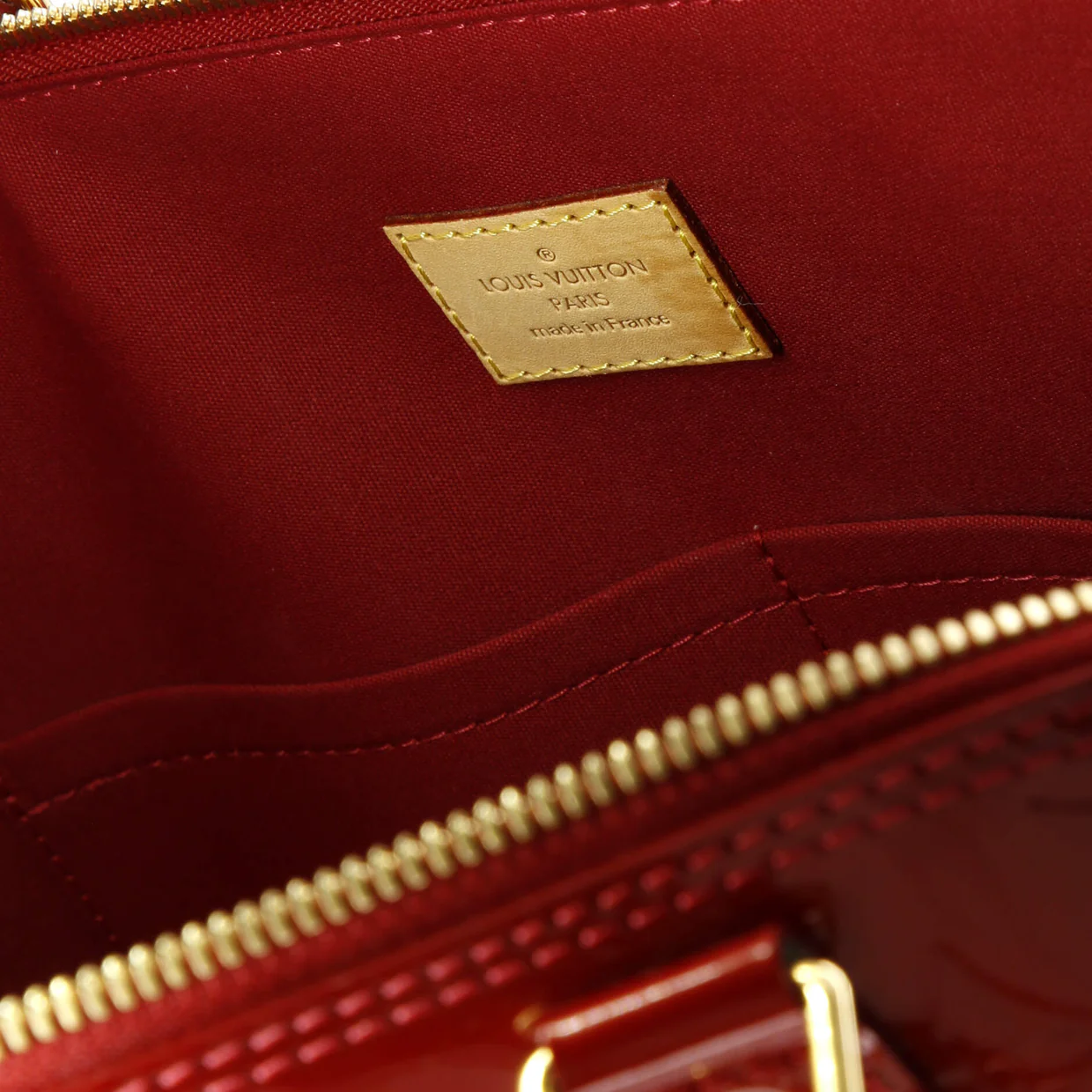 Alma Handbag Monogram Vernis GM - Deep Luxury