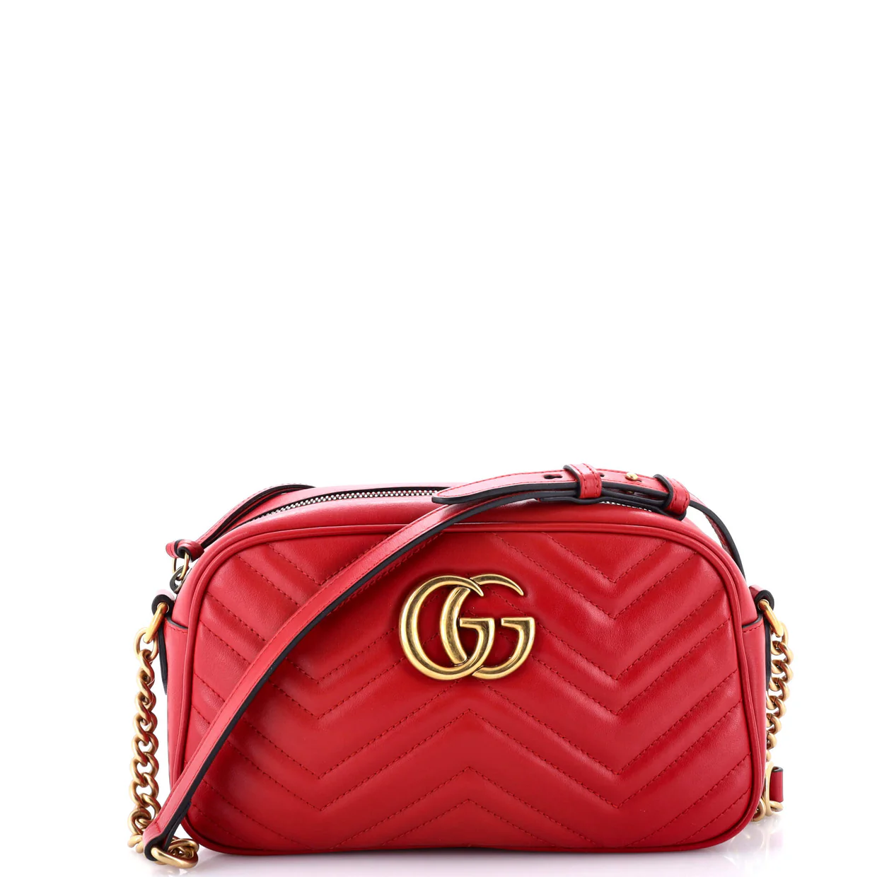 GG Marmont Shoulder Bag Matelasse Leather Small - Deep Luxury