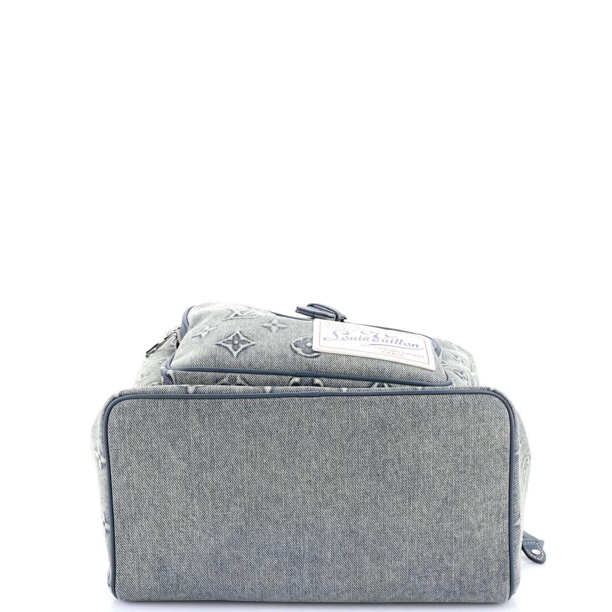 Montsouris Backpack Monogram Washed Denim GM - Deep Luxury