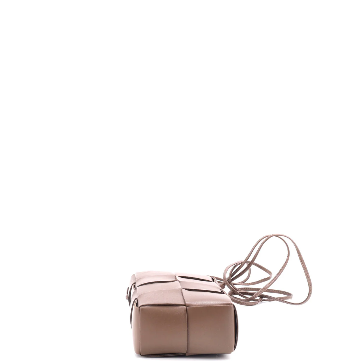 Cassette Phone Holder Crossbody Bag Maxi Intrecciato Leather - Deep Luxury
