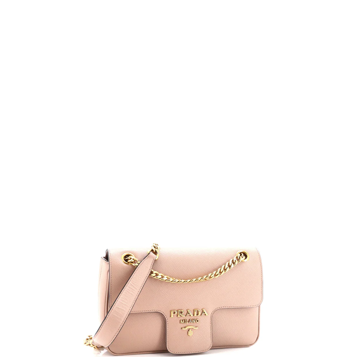 Pattina Flap Shoulder Bag Saffiano Leather Small - Deep Luxury