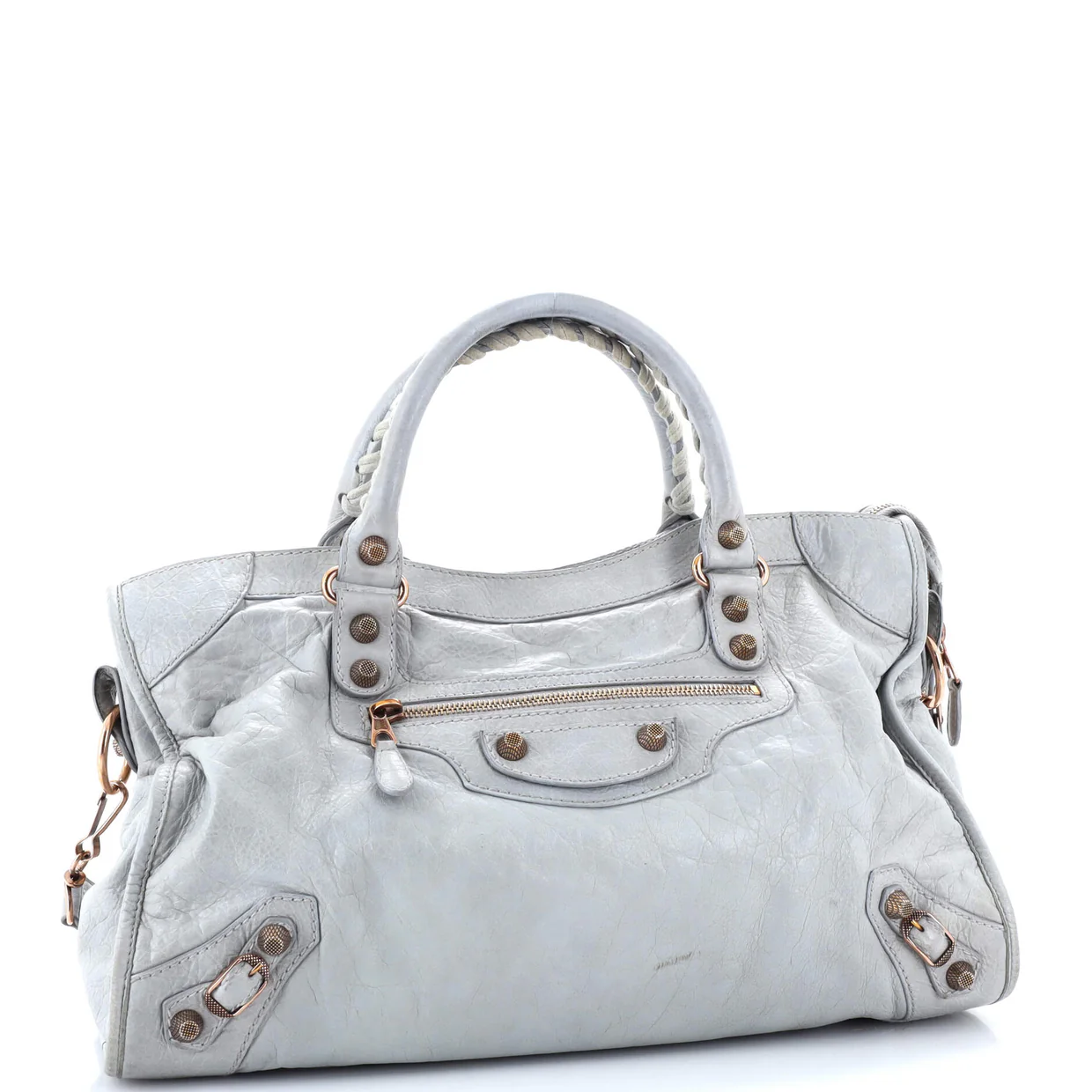 City Giant Studs Bag Leather Medium - Deep Luxury