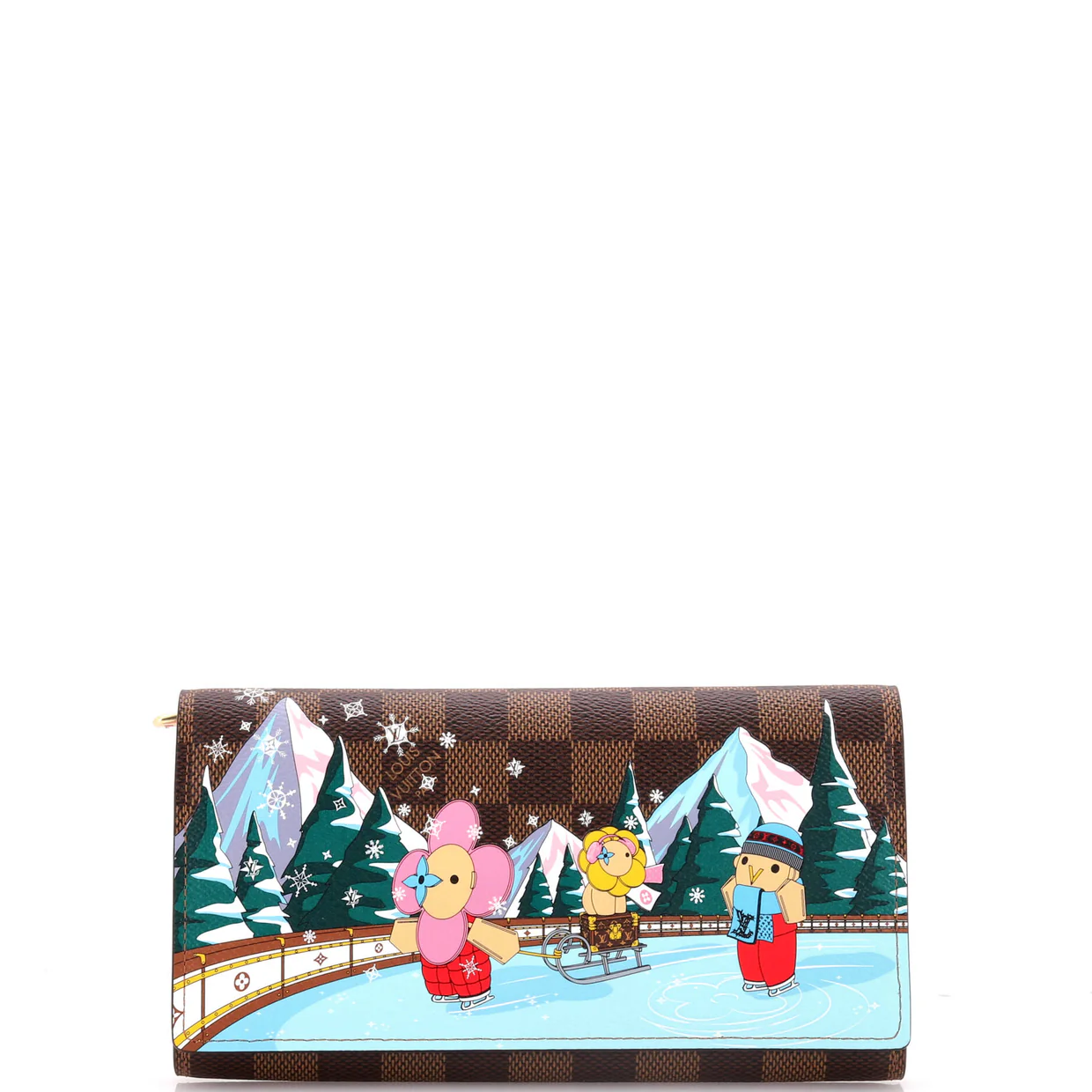 Sarah Wallet Limited Edition Vivienne Xmas Damier - Deep Luxury