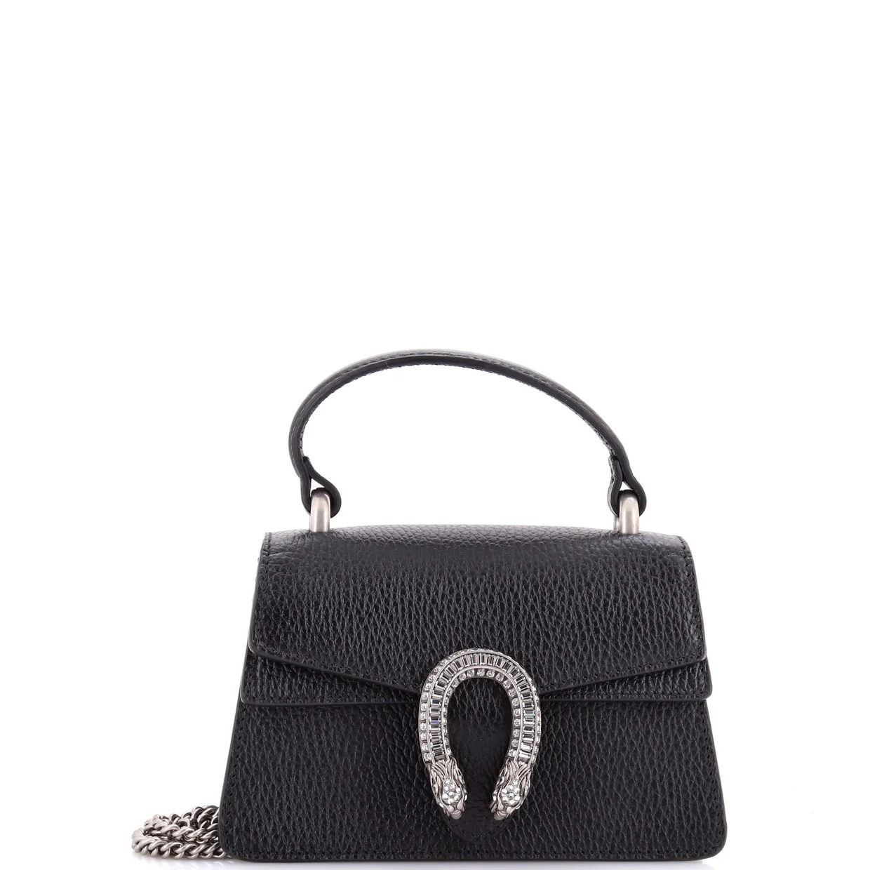 Dionysus Top Handle Bag Leather with Crystals Mini - Deep Luxury