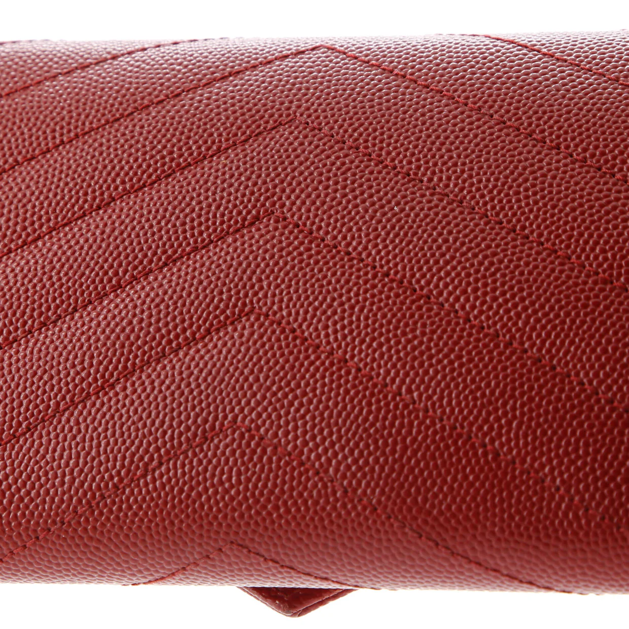 Classic Monogram Flap Wallet Matelasse Chevron Leather Large - Deep Luxury