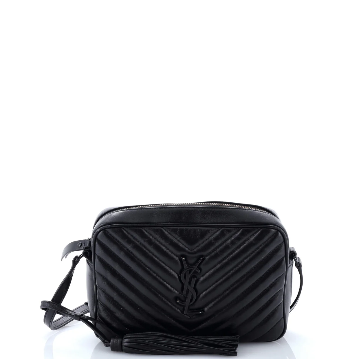 Lou Camera Bag Matelasse Chevron Leather Small - Deep Luxury