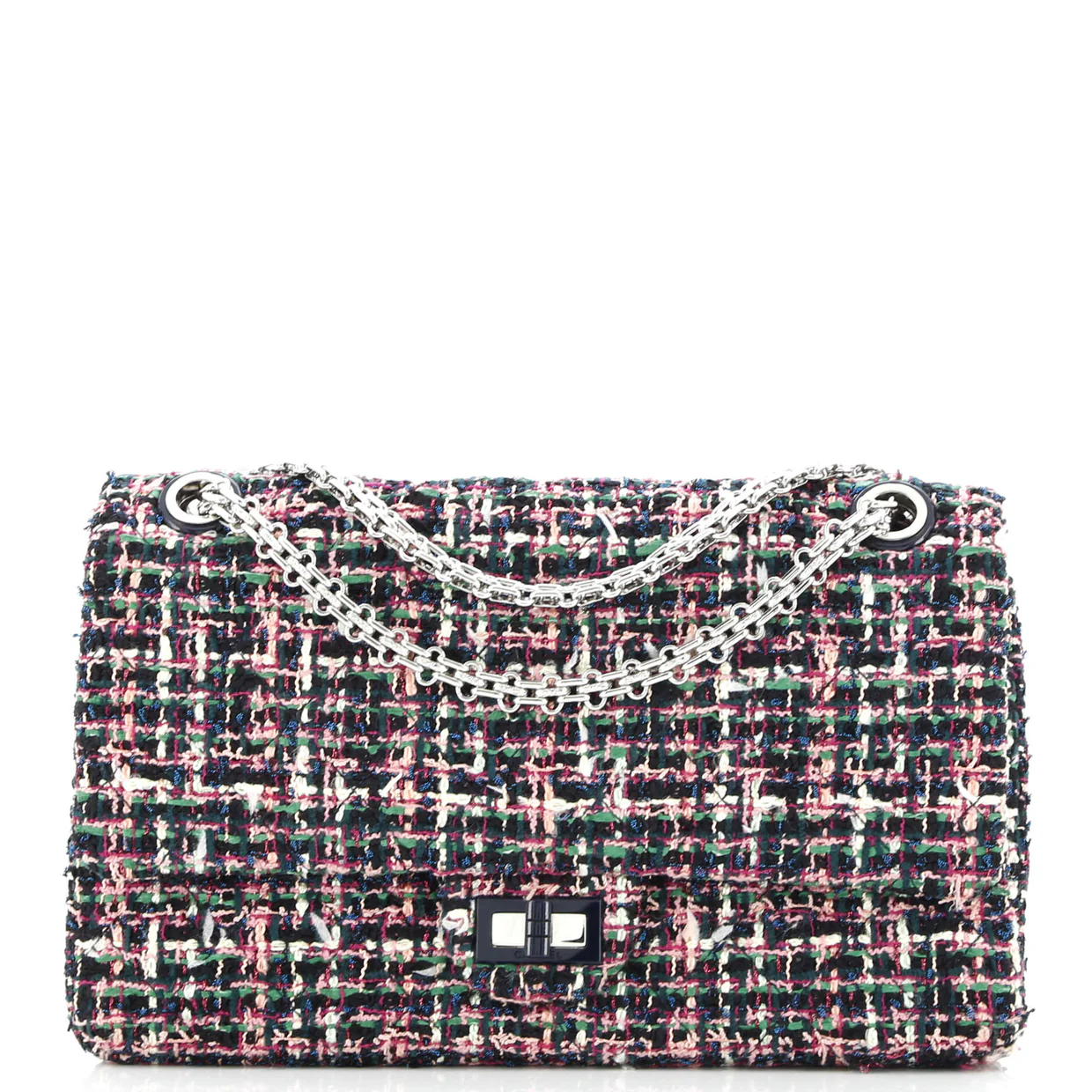 Reissue 2.55 Flap Bag Quilted Tweed 226 - Deep Luxury