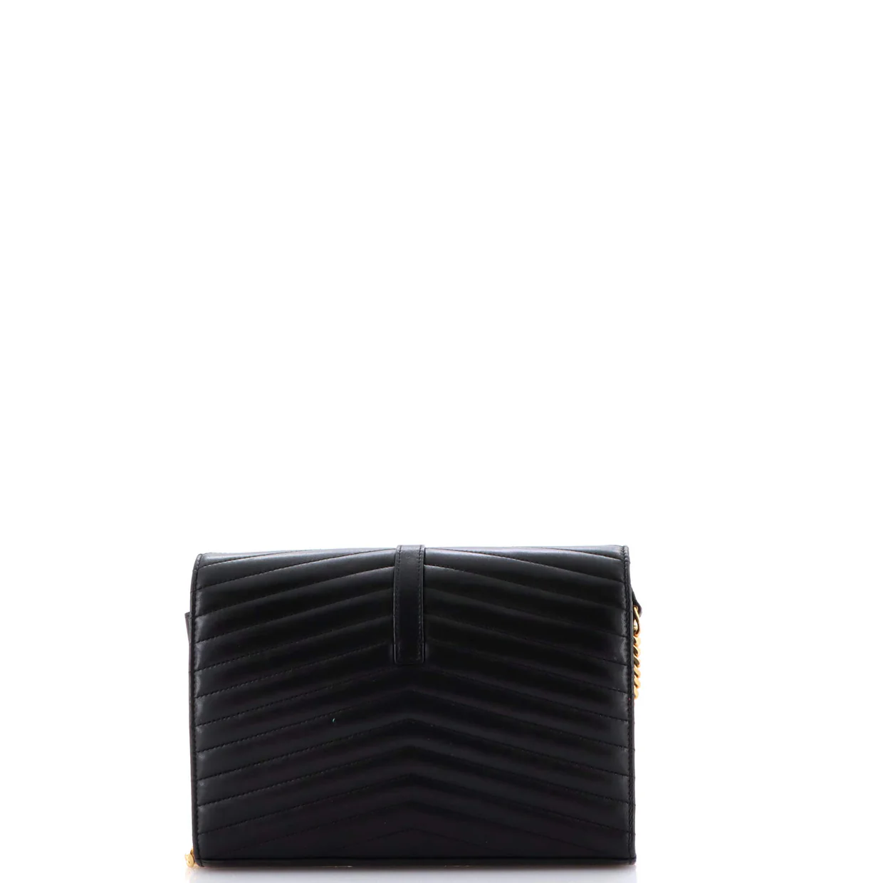 Sulpice Wallet on Chain Matelasse Chevron Leather Medium - Deep Luxury