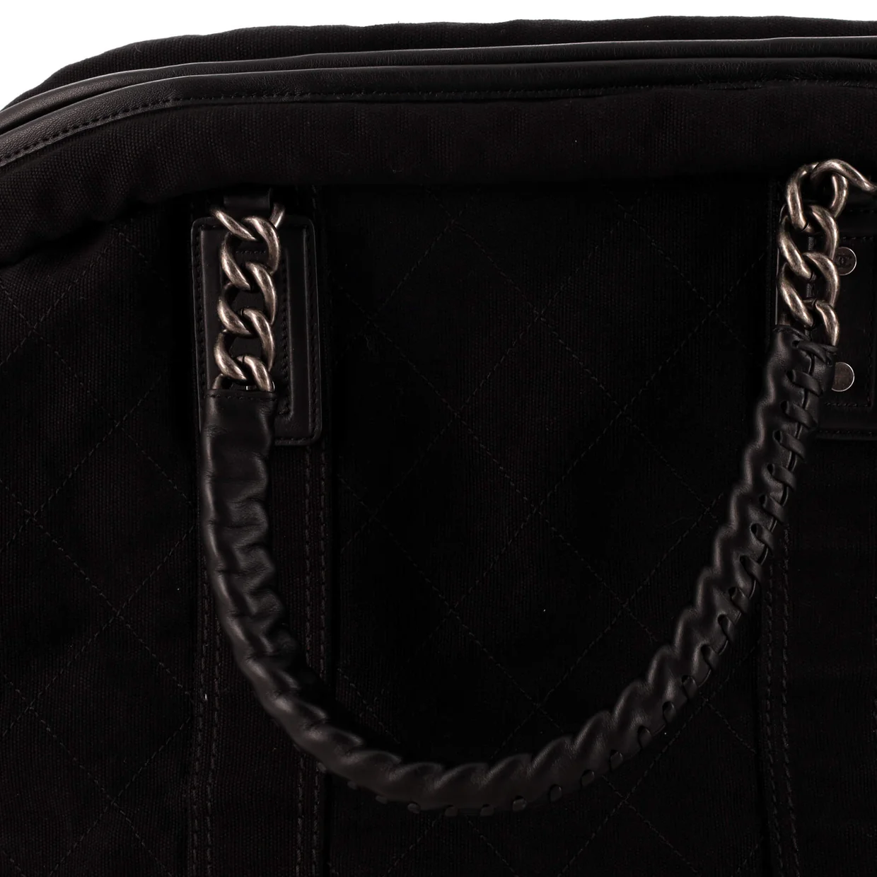 Street Style Weekender Bag Quilted Canvas - Deep Luxury