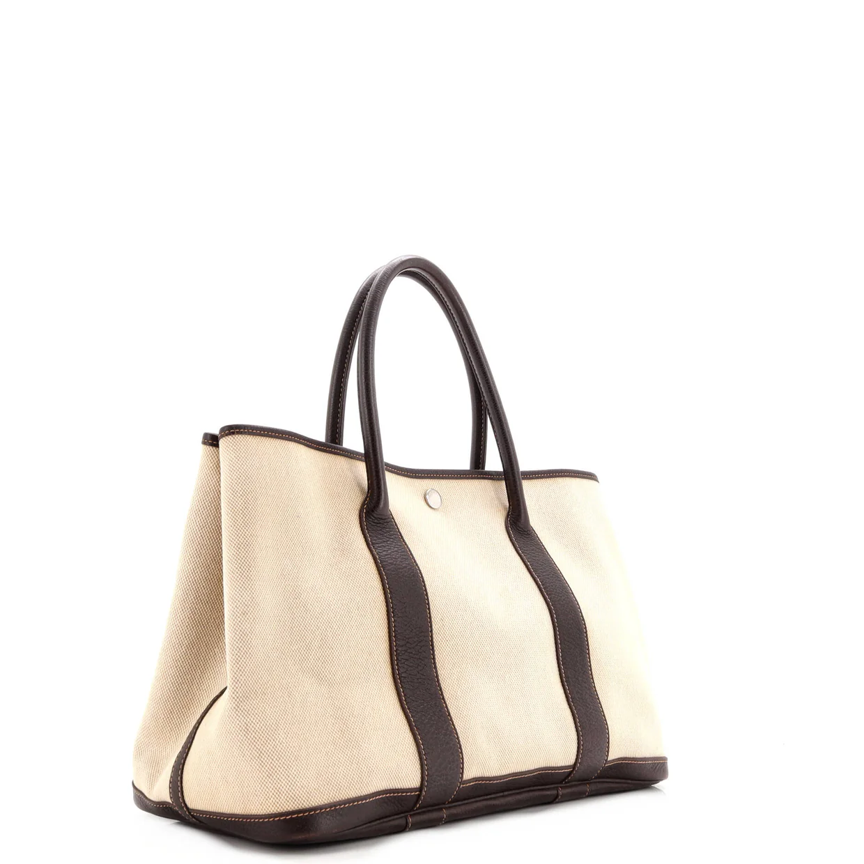 Garden Party Tote Toile and Leather 36 - Deep Luxury