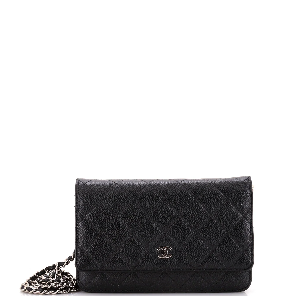 Wallet on Chain Quilted Caviar - Deep Luxury