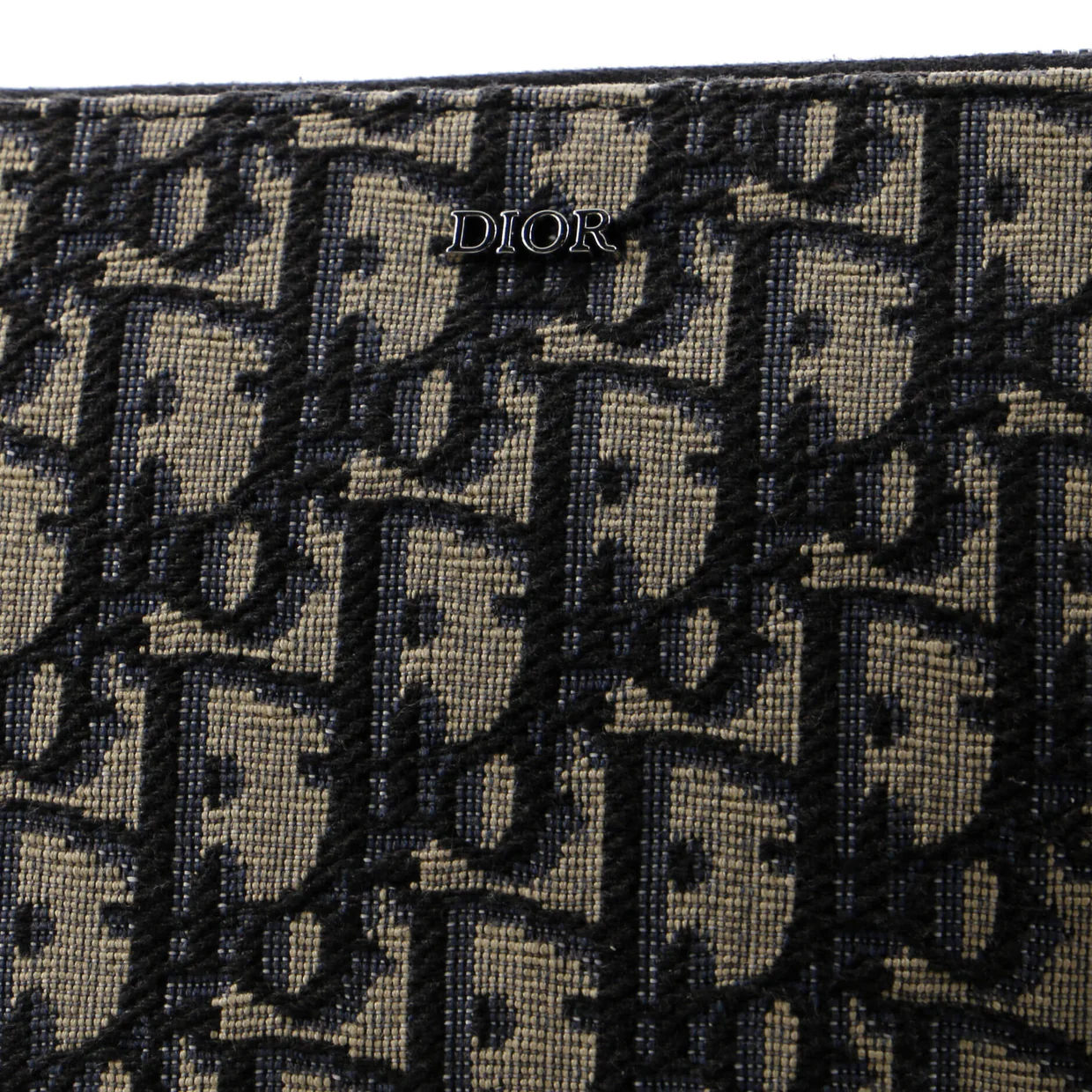 Double Zip Crossbody Pouch Oblique Canvas - Deep Luxury