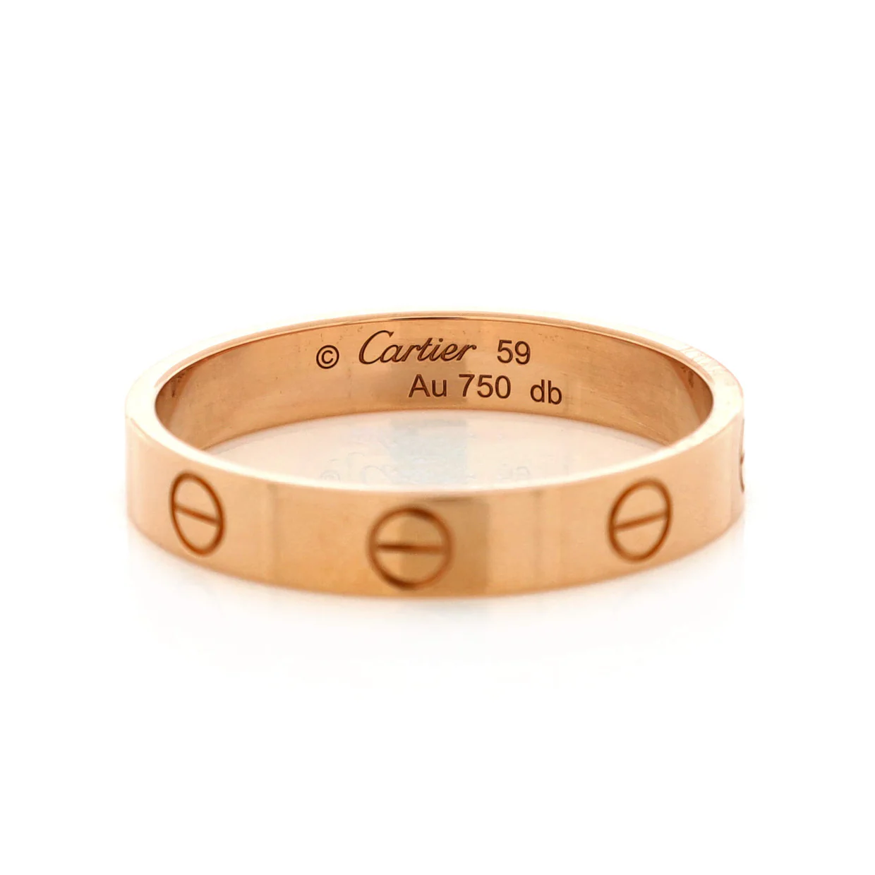 Love Wedding Band Ring 18K Rose Gold - Deep Luxury