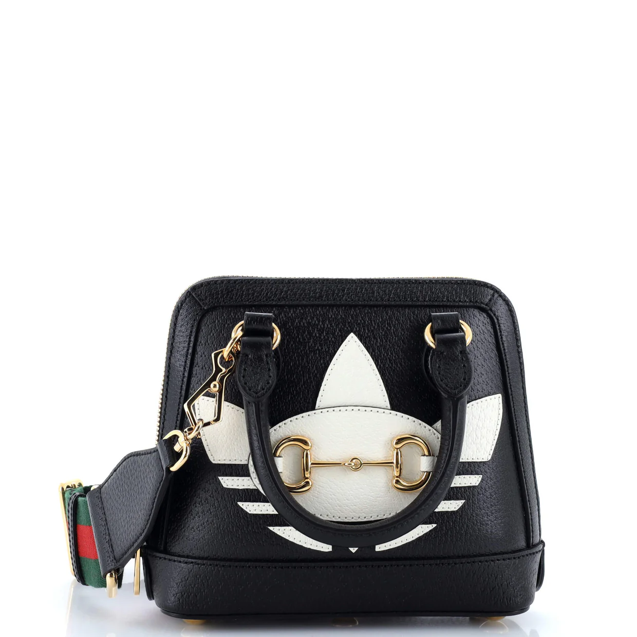 x Adidas Horsebit 1955 Top Handle Bag Leather with Applique Mini - Deep Luxury
