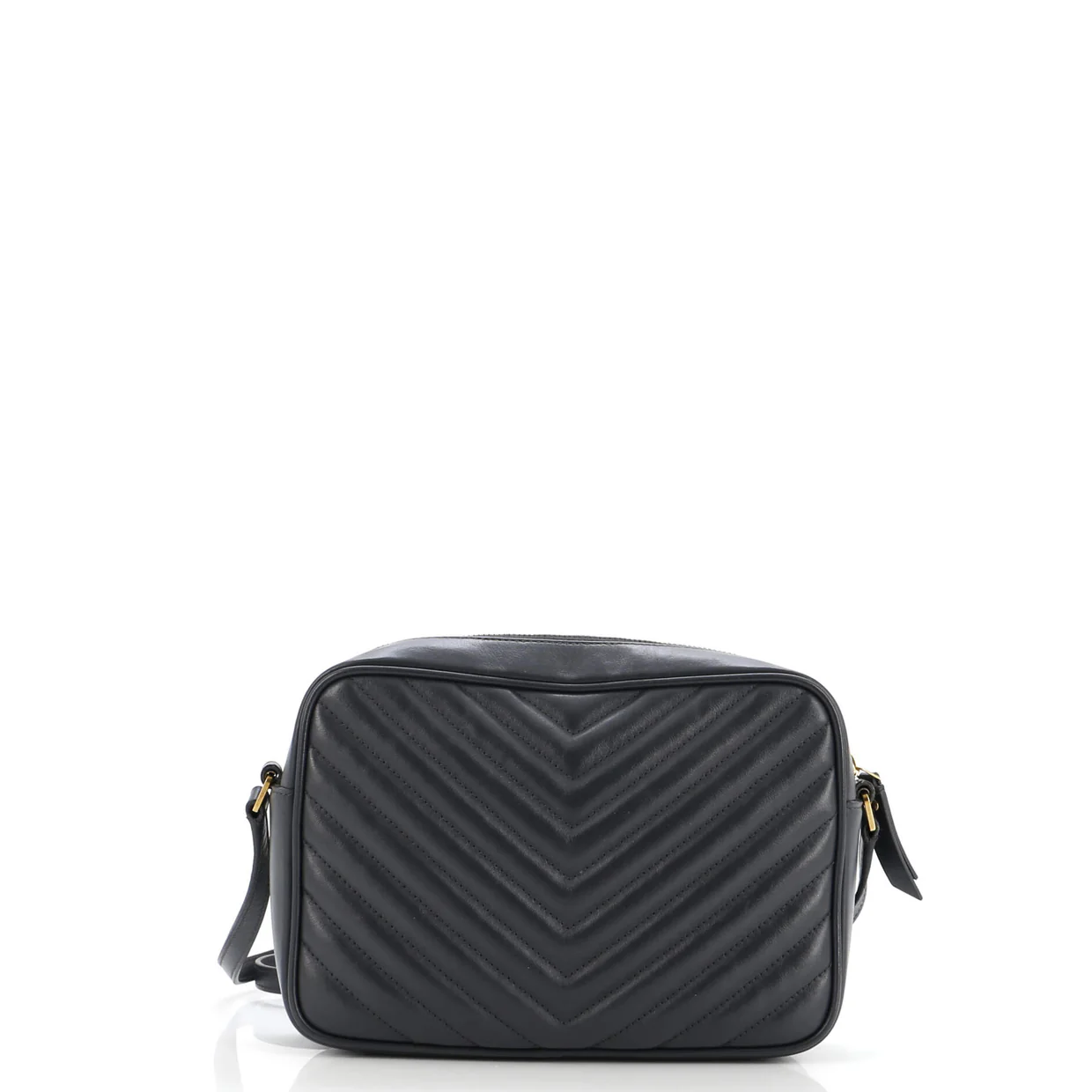 Lou Camera Bag Matelasse Chevron Leather Small - Deep Luxury