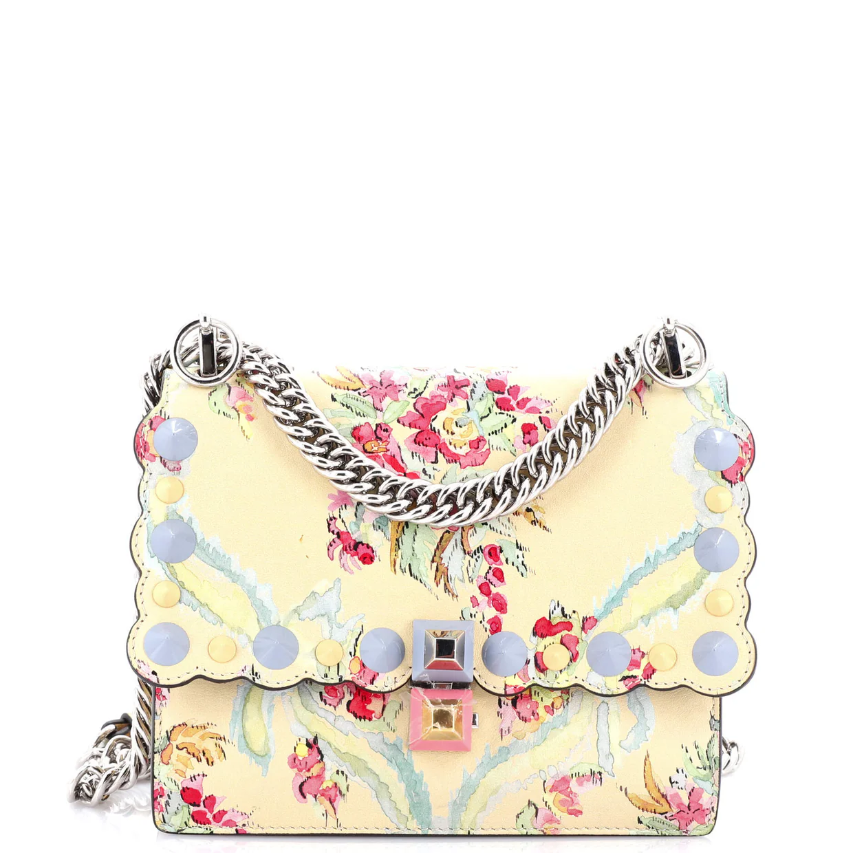 Kan I Bag Embellished Printed Leather Small - Deep Luxury