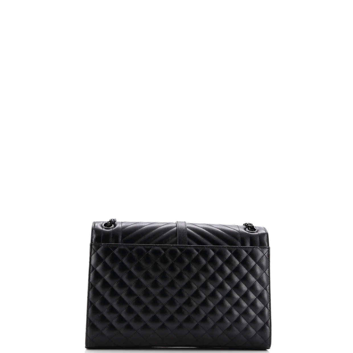 Classic Monogram Envelope Satchel Mixed Matelasse Leather Large - Deep Luxury