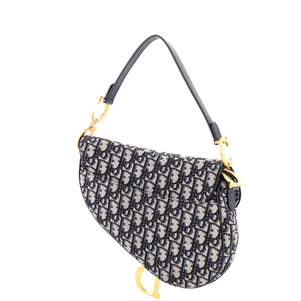 Saddle Handbag Oblique Canvas Medium - Deep Luxury