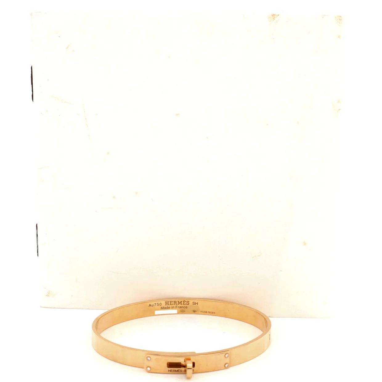 Kelly Bracelet 18K Rose Gold with 4 Diamonds Small - Deep Luxury
