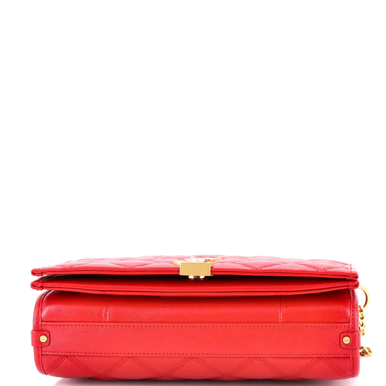 Becky Chain Wallet Quilted Leather - Deep Luxury