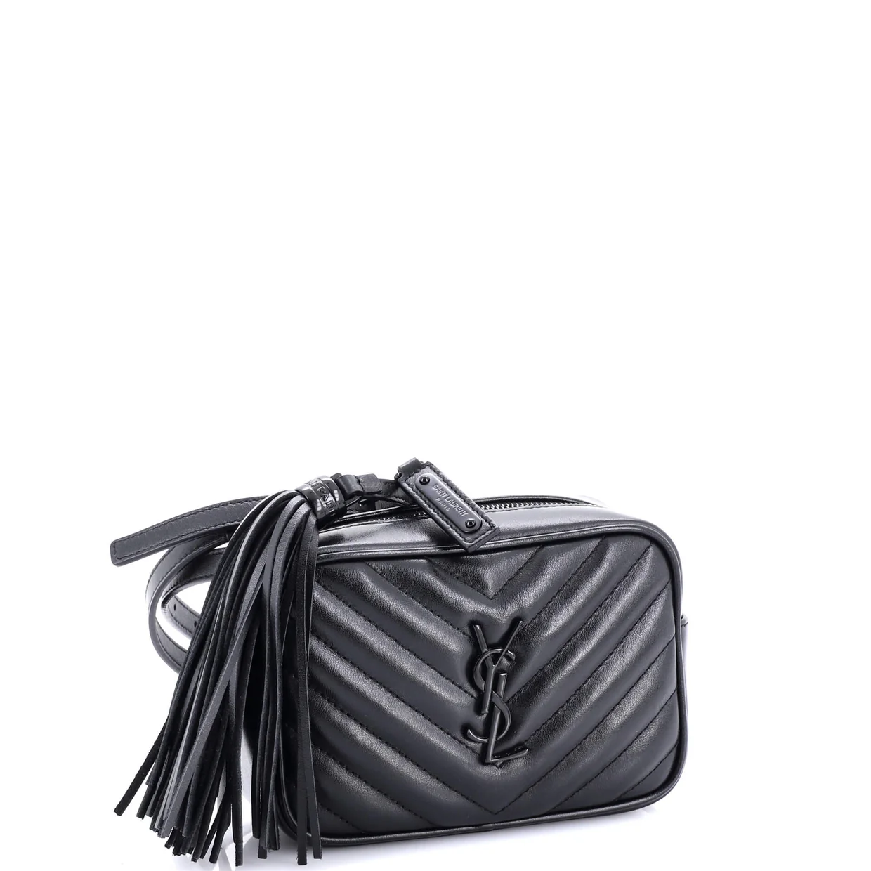 Lou Belt Bag Matelasse Chevron Leather - Deep Luxury
