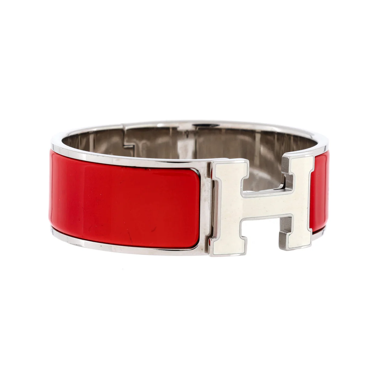 Clic H Bracelet Enamel Wide - Deep Luxury