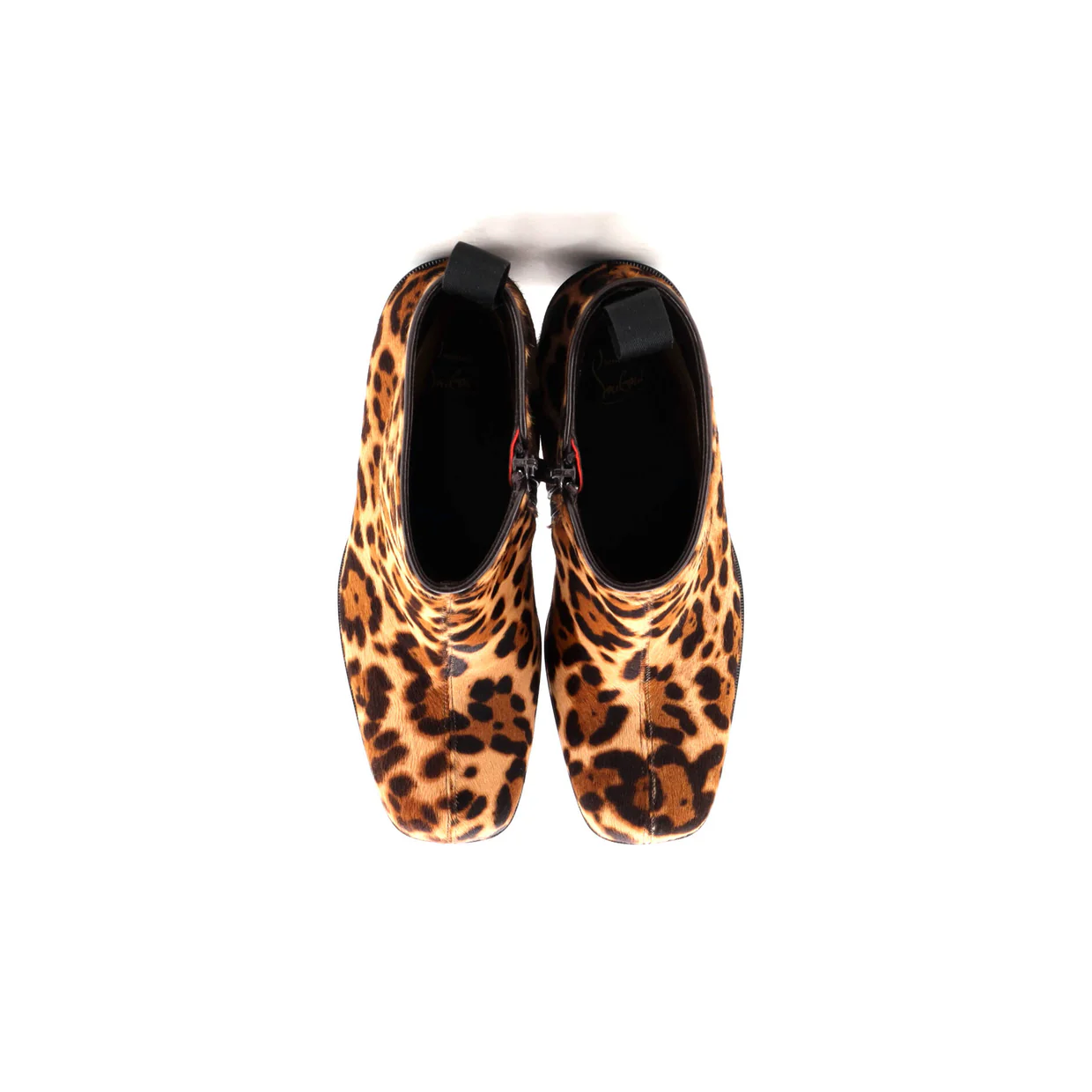 Women's Stage Platform Ankle Boots Printed Pony Hair 110 - Deep Luxury