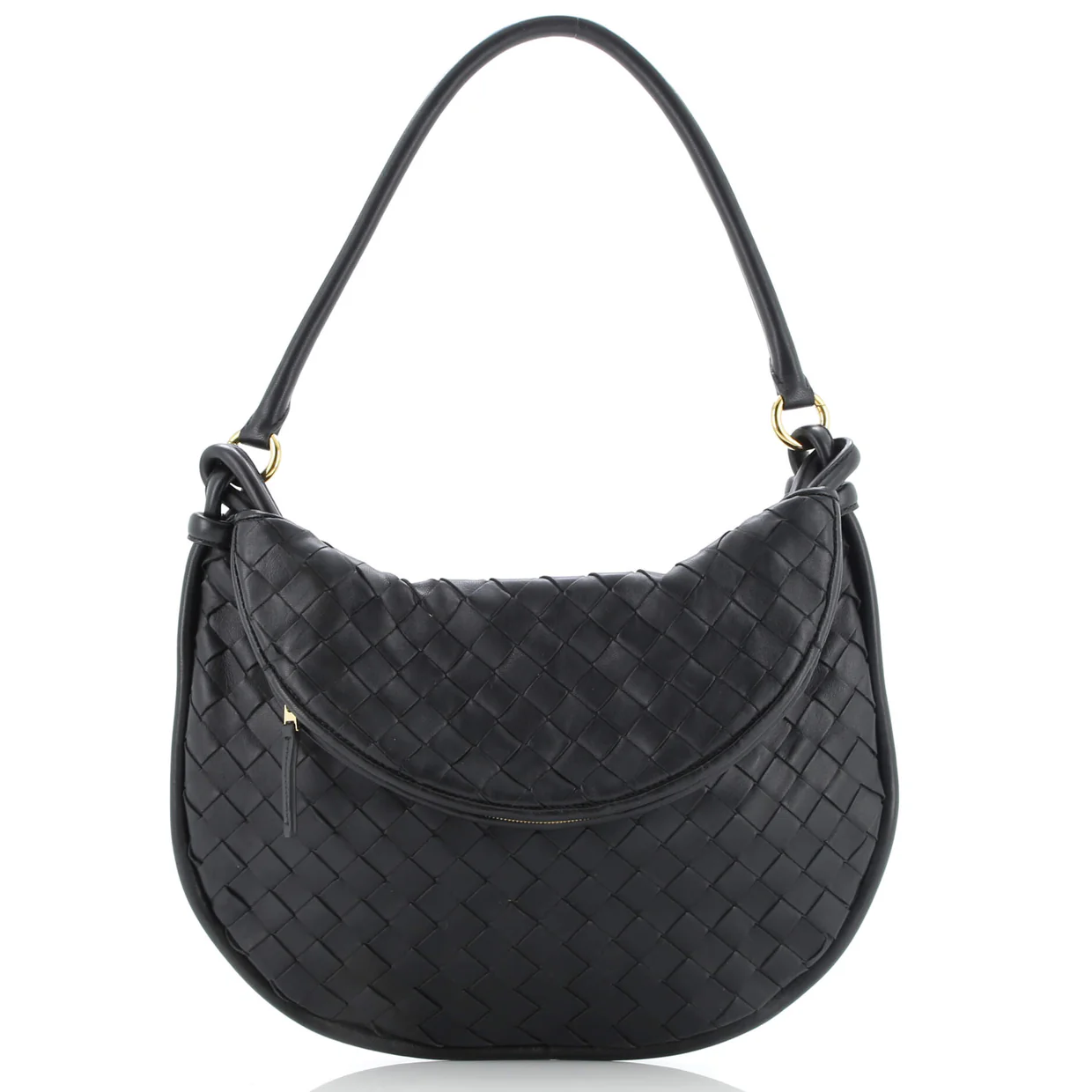 Gemelli Shoulder Bag Intrecciato Leather Medium - Deep Luxury