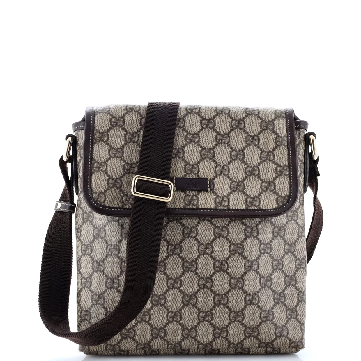 Flap Messenger GG Coated Canvas Small - Deep Luxury