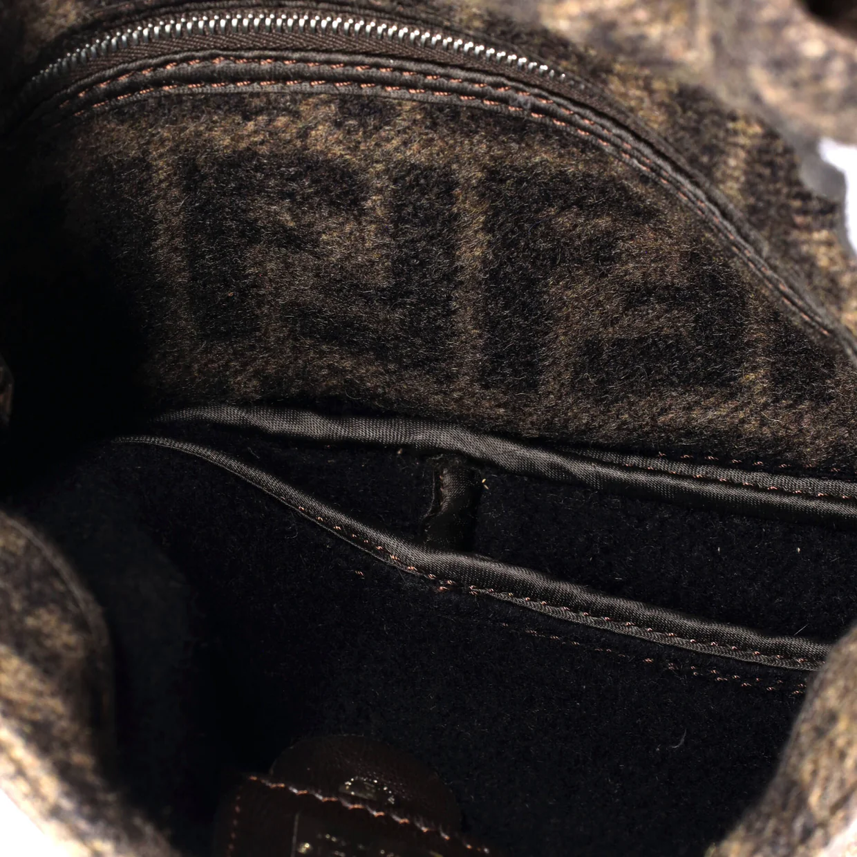 Baguette Bag Zucca Wool - Deep Luxury