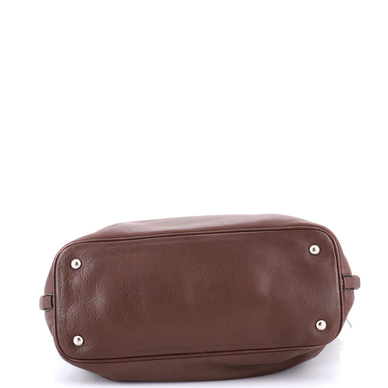 Side Zip Convertible Tote Vitello Daino Large - Deep Luxury