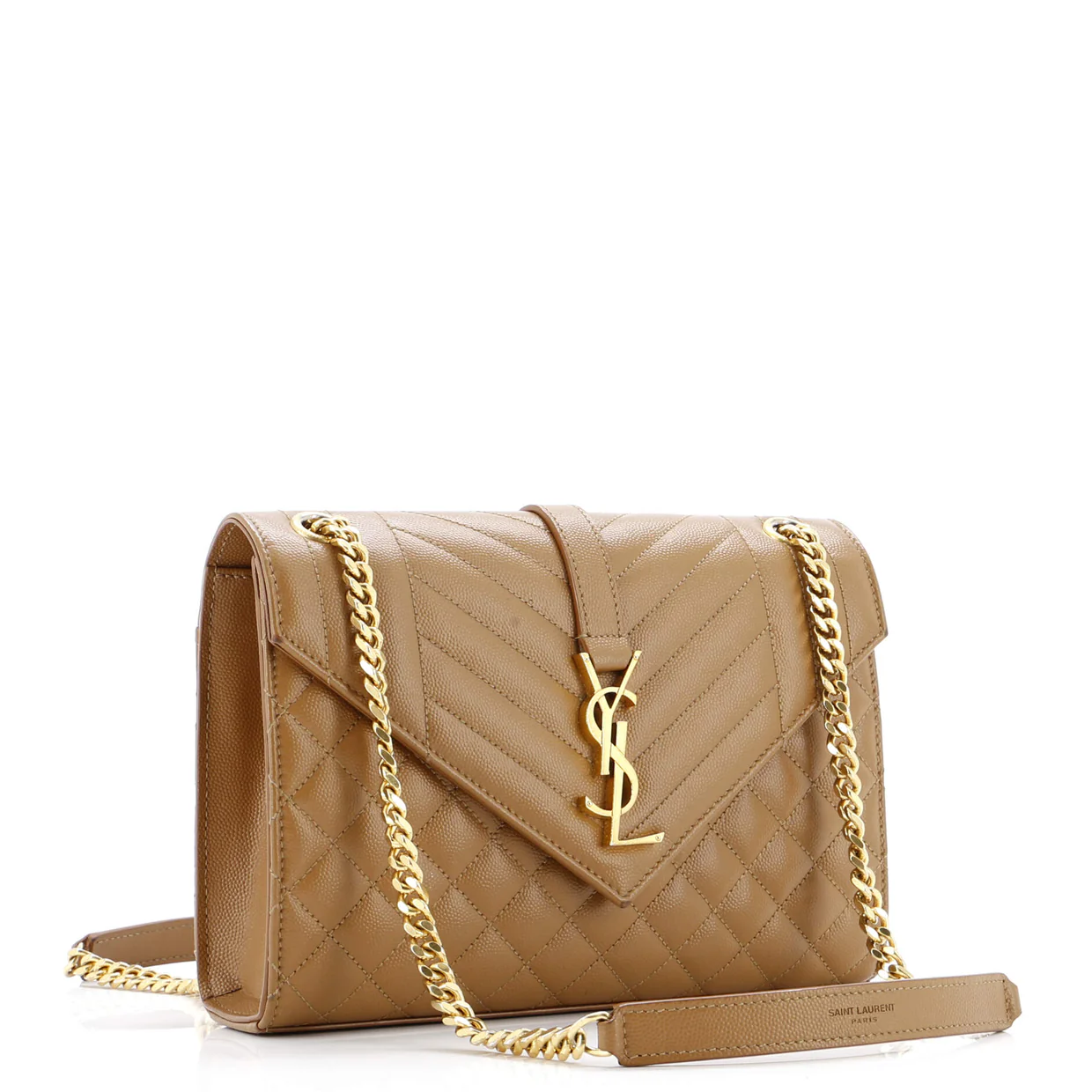 Classic Monogram Envelope Satchel Mixed Matelasse Leather Medium - Deep Luxury