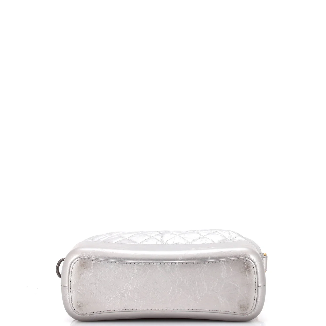 Gabrielle Hobo Quilted Metallic Aged Calfskin Medium - Deep Luxury