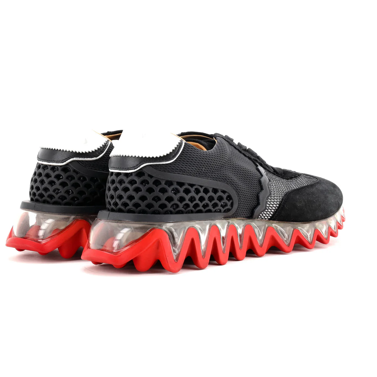 Loubishark Sneakers Suede and Mesh - Deep Luxury
