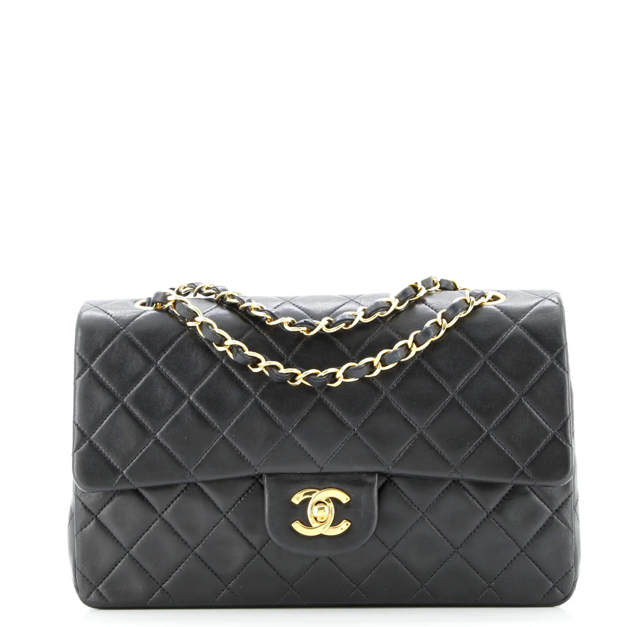 Vintage Classic Double Flap Bag Quilted Lambskin Medium - Deep Luxury