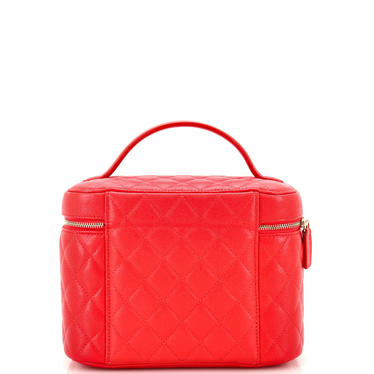 Classic Vanity Case Quilted Caviar Medium - Deep Luxury
