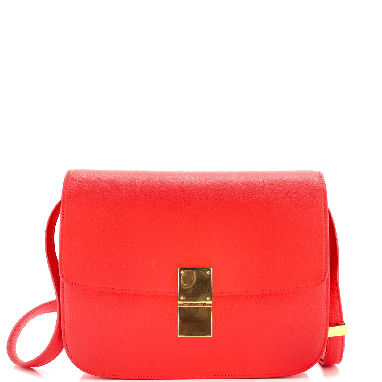 Classic Box Bag Grainy Leather Medium - Deep Luxury