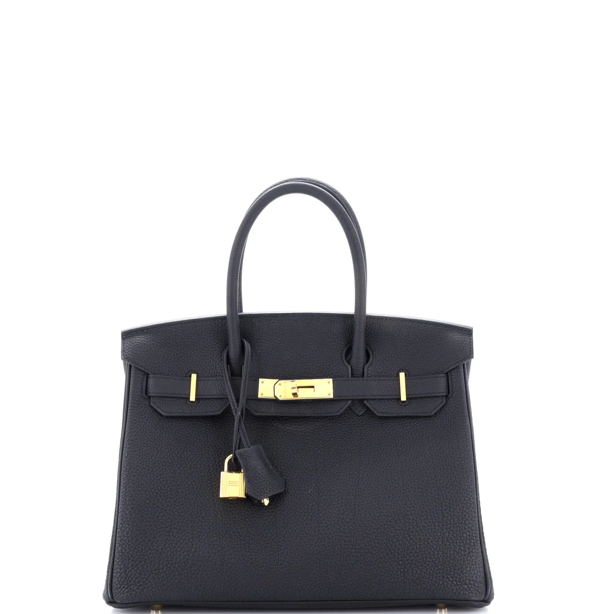 Birkin Handbag Noir Togo with Gold Hardware 30 - Deep Luxury