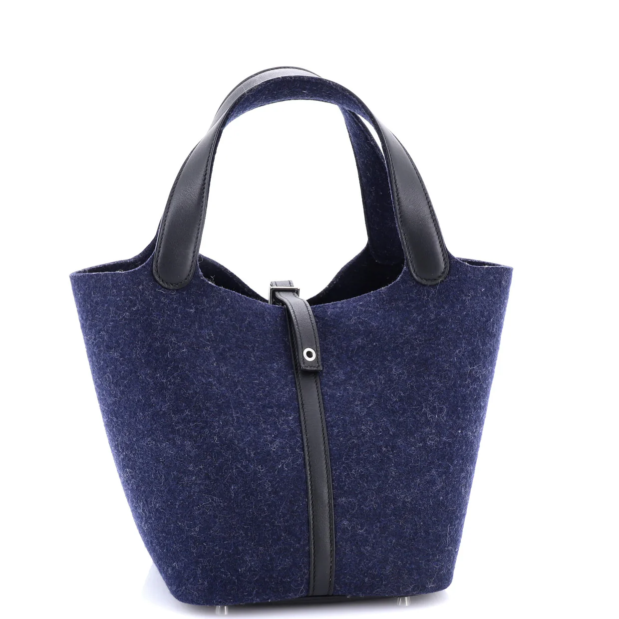 Picotin Lock Bag Felt with Leather MM - Deep Luxury
